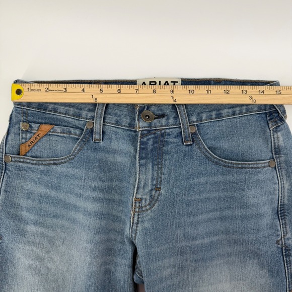 Ariat Mens M7 Slim Fit Straight Leg Jeans 30x30 Light Wash Denim - Picture 7 of 8